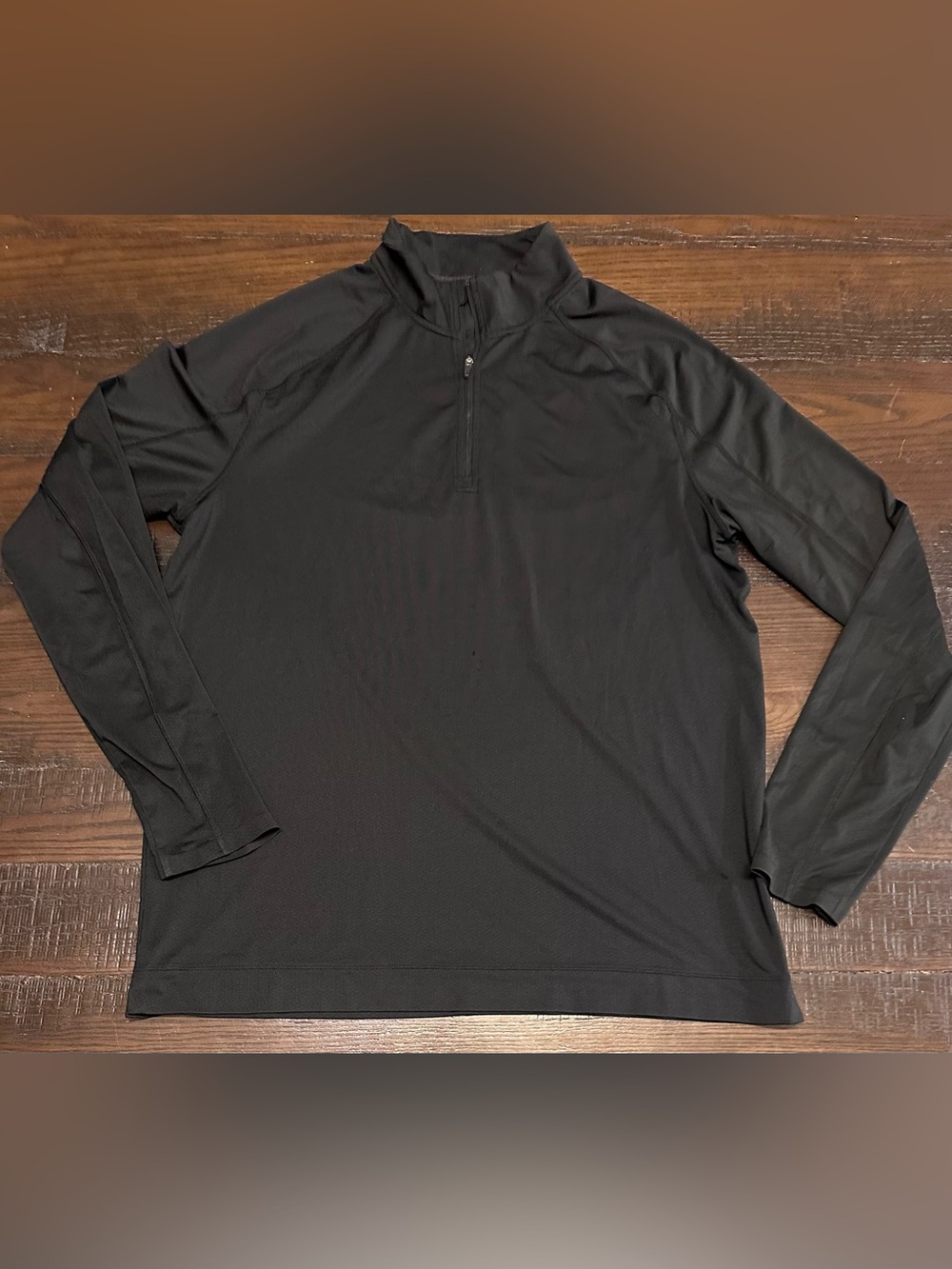 Rhone Men’s Athletic Performance Black Quarter Zip Pullover Size Large Golf Work